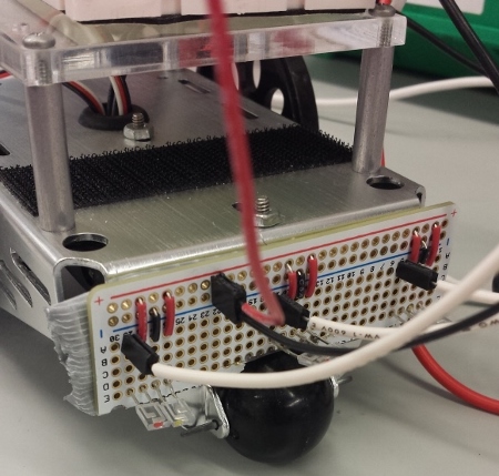 Front view of Line-Follower